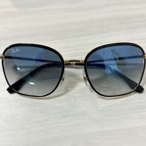 Ray-Ban Gold and Blue Gradient Sunglasses